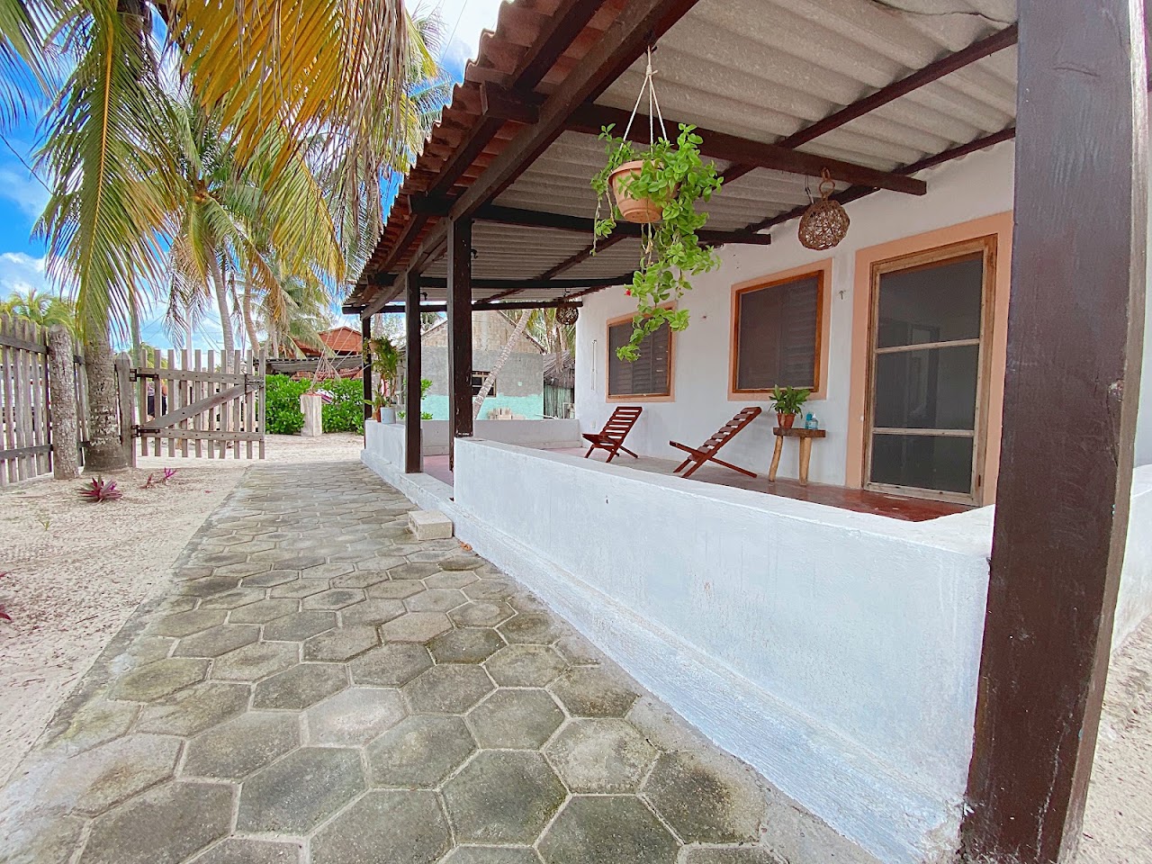 Coconut palm house